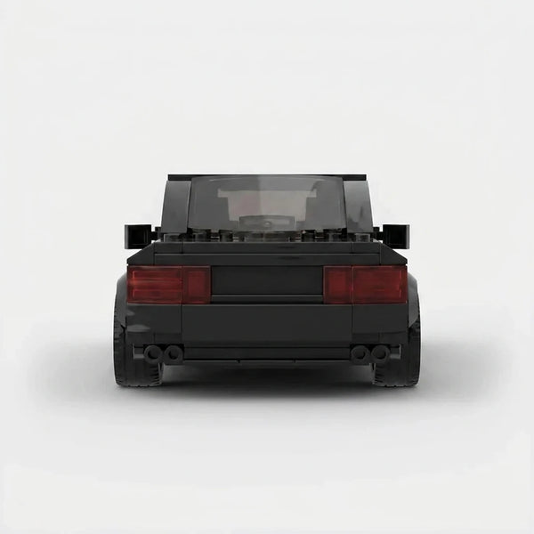 BMW 850 CSi Black Edition Brick Model rear view