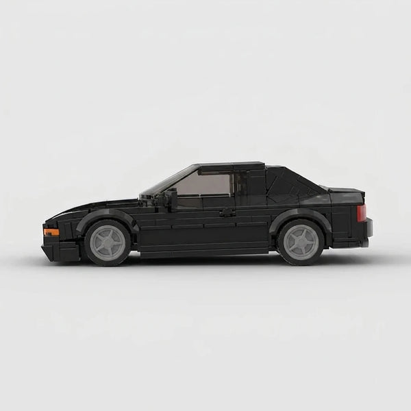 BMW 850 CSi Black Edition Brick Model side profile