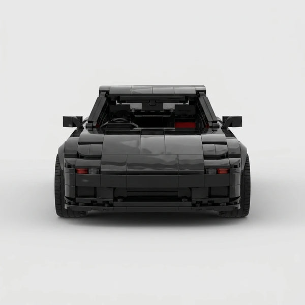 Mazda RX7 Black Edition Brick Model front view