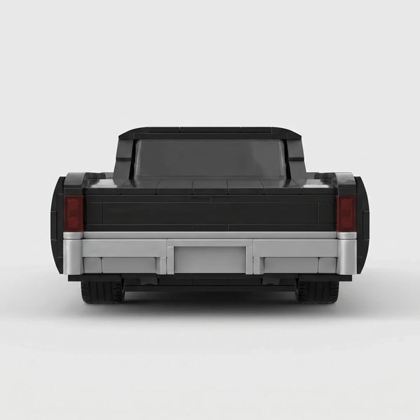 Lincoln Continental 60s brick model straight rear view