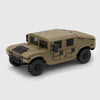 Desert HMMWV Utility Vehicle brick model front 3q view