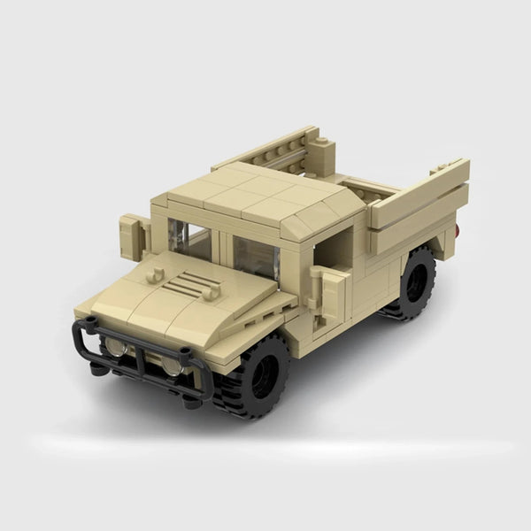 AM General HMMWV Cargo Truck brick model hero view