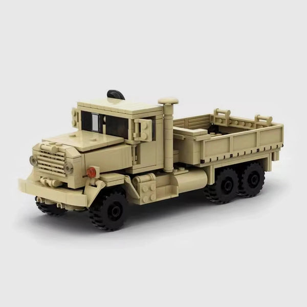 Desert Military Cargo Truck brick model hero view