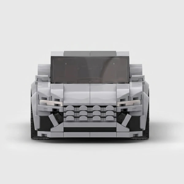 RS5 Coupe Grey Edition brick model straight front view