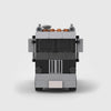 Black Cabover Truck Tractor brick model front view