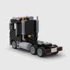 Black and grey brick model rear three quarter view