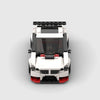 White with black and red accents BMW M240i brick model front view