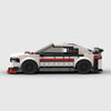White with black and red accents BMW M240i brick model side profile view