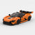 Orange McLaren 720S GT3X Racer brick model front three quarter view