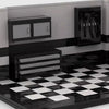 Checkered Garage Display parking display close-up of the tool cabinets