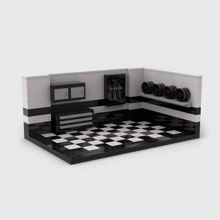 Checkered Garage Display