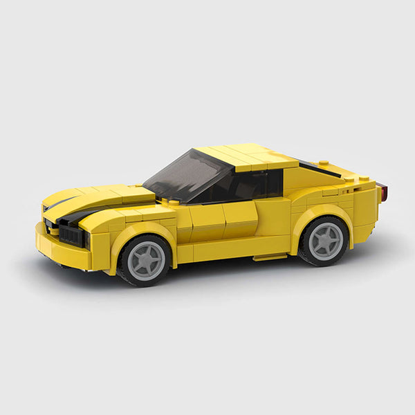 Camaro SS Black Stripe Edition brick model side profile view