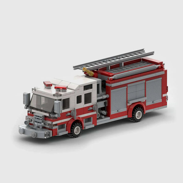 City Fire Engine brick model hero view