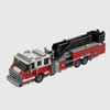 City Fire Ladder Truck brick model hero view
