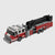 City Fire Ladder Truck brick model hero view