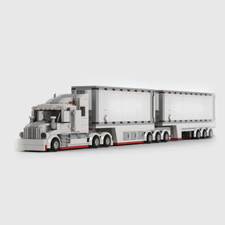 Conventional Truck with Double Trailer