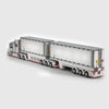 Conventional Truck with Double Trailer brick model angle 1 view
