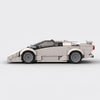 White Lamborghini Countach brick model side profile view