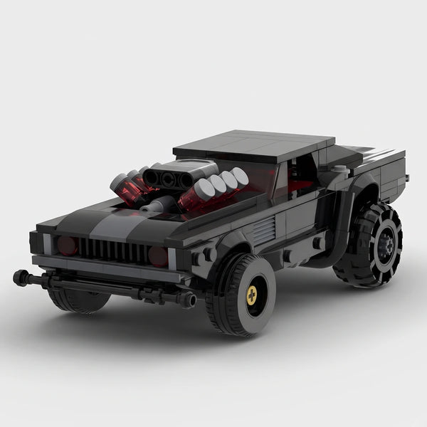 Dodge Challenger Cyber Edition brick model front three quarter view