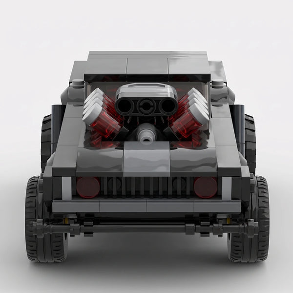 Dodge Challenger Cyber Edition brick model straight front view