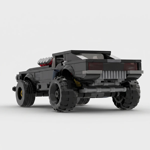 Dodge Challenger Cyber Edition brick model rear three quarter view