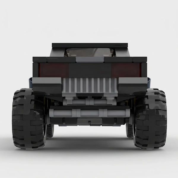 Dodge Challenger Cyber Edition brick model straight rear view