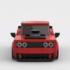Red Dodge SRT Demon Red Edition brick model straight front view