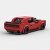 Red Dodge SRT Demon Red Edition brick model rear three quarter view