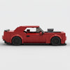 Red Dodge SRT Demon Red Edition brick model side profile view