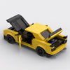 Yellow Dodge Challenger SRT Demon Yellow Edition brick model with opening features