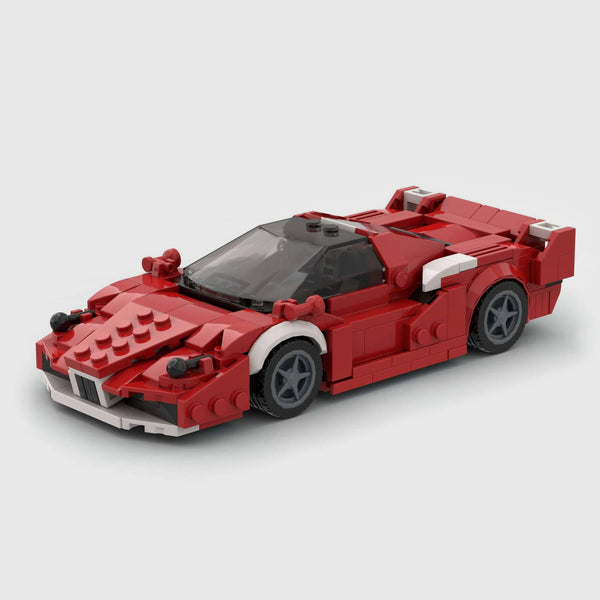Ferrari Enzo Red Edition brick model hero view