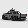 Grey brick model rear three quarter view