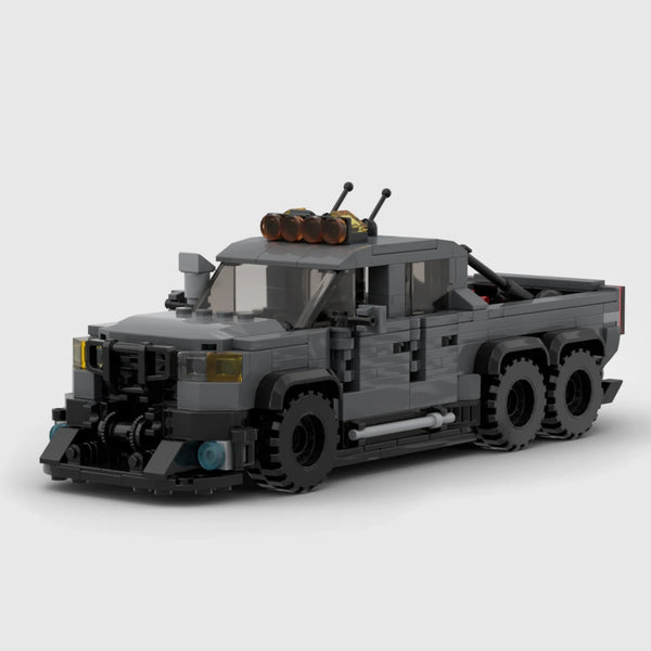 6x6 Off-Road Pickup Truck brick model front 3q view