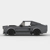 Grey Ford Mustang Eleanor GT500 brick model side profile view