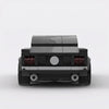 Black Ford Mustang Fastback brick model straight rear view
