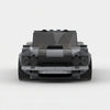 Grey Ford 1969 Mustang Boss 302 brick model straight front view