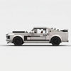 White Ford 1969 Mustang Boss 302 brick model side profile view