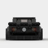 Black Ford Mustang Hoonicorn RTR brick model straight rear view
