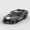 Grey Ford Mustang Shelby GT500 brick model front three quarter view