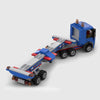 Hazardous Materials Transport Truck brick model angle 1 view