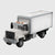 Delivery Box Truck brick model hero view