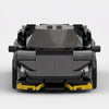 Black Lamborghini Huracan brick model straight front view