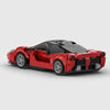 Red LaFerrari brick model rear three quarter view