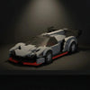 Lamborghini Veneno Brick Model displayed in a premium collector setup