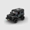 Land Rover Defender 90 Dark Grey Edition brick model hero view