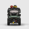 Defender 90 Expedition brick model straight front view