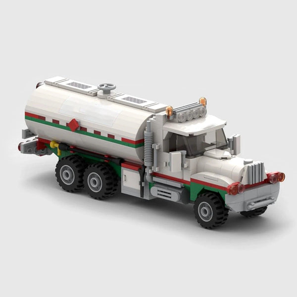 Fuel Tanker White Edition brick model hero view