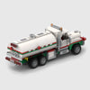 White with green and red stripes brick model rear three quarter view