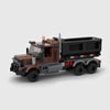 Heavy Duty Dump Truck Brown Edition brick model hero view