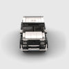 White Mercedes-Benz G63 6x6 brick model front view
